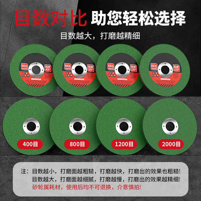 Grinding disc, whetstone, angle grinder, grinding wheel disc, 400/800/2000 grinder grinding and polishing, 2000 mesh (fine grinding wheel), 1 piece, new upgrade