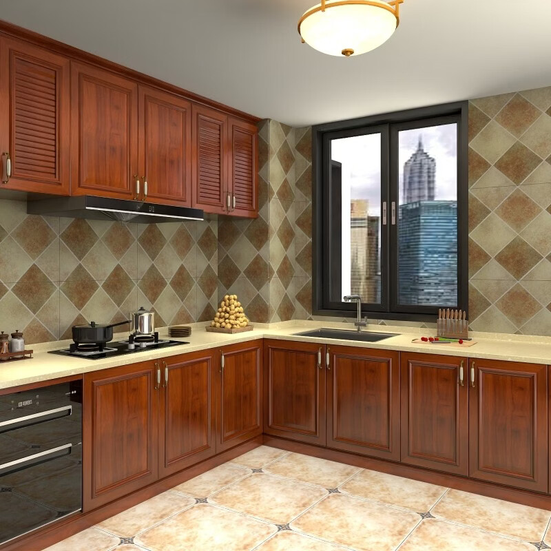 Fantasy Zhuhai Zhongshan whole house fully customized integrated cabinet wall cabinet kitchen island table stone plate integrated stove cabinet final payment