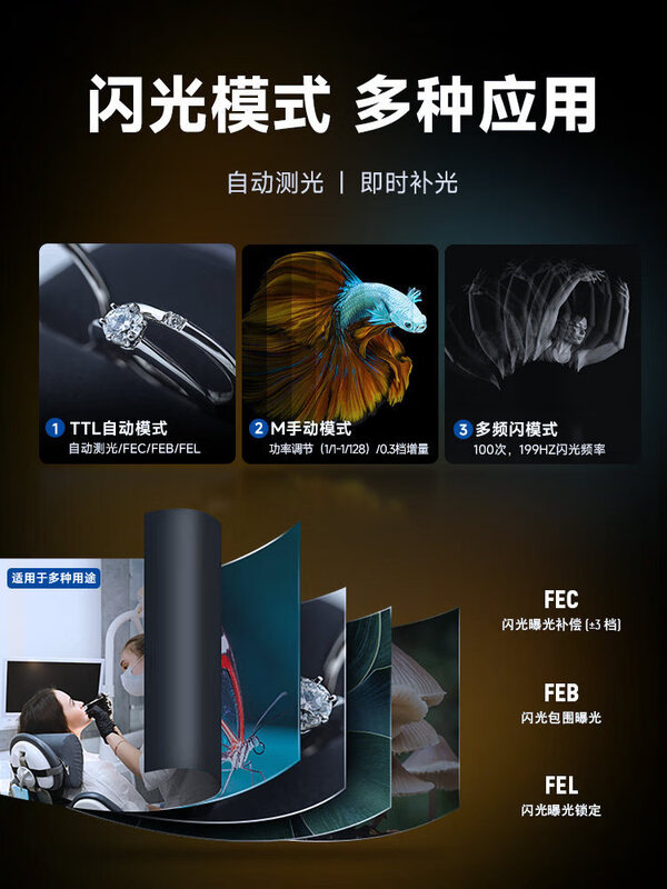 Newer RF1S ring flash fill light is suitable for Sony camera A9 mirrorless camera macro insect macro photography oral dental photography external professional studio Sony mirrorless camera Sony RF1S ring flash