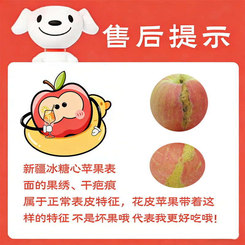 Aksu Apple Xinjiang Aksu Rock Candy Heart Apple Fresh Fruit Xinjiang Specialty Crispy Sweet Red Fuji Fresh New Year Goods for Gifts 10 Jin in Box Single Fruit 70-75mm Net Weight 8.5 Jin