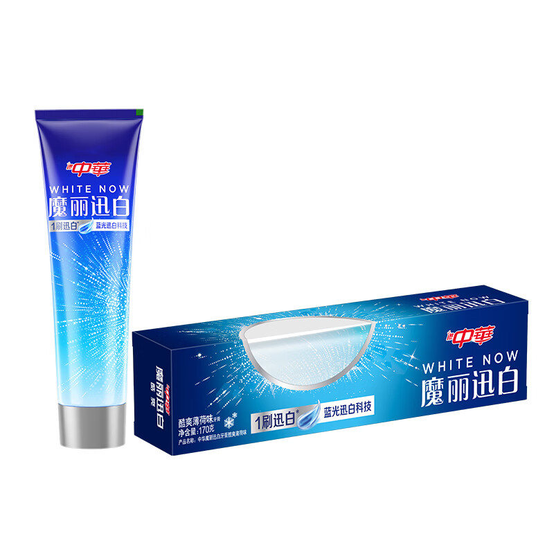 China Magic White Toothpaste Color Repair Whitening Family Pack 580g (170gx2+100gx2+20gx2)