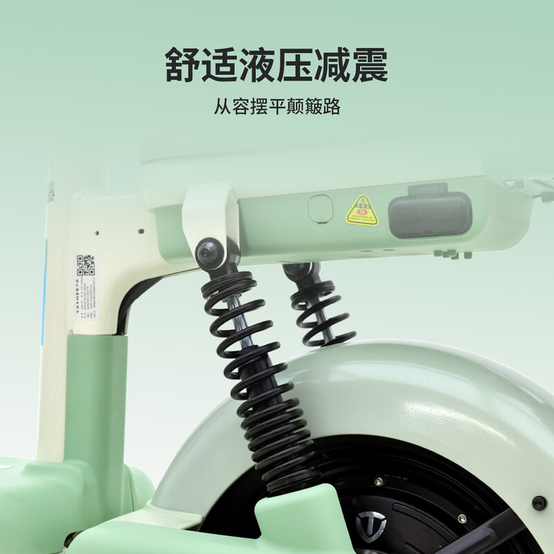 Tailing electric bicycle Koi 2026 new national standard electric bicycle 48V13AH lead-acid battery long battery life can be licensed for men and women commuting to work battery bicycle verdant green
