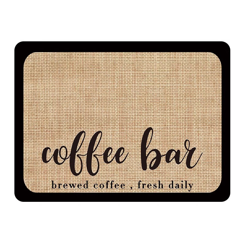 Qiqijia coffee machine absorbent mat bar kitchen drain mat water cup drying mat dining table countertop insulation mat 50x60cm