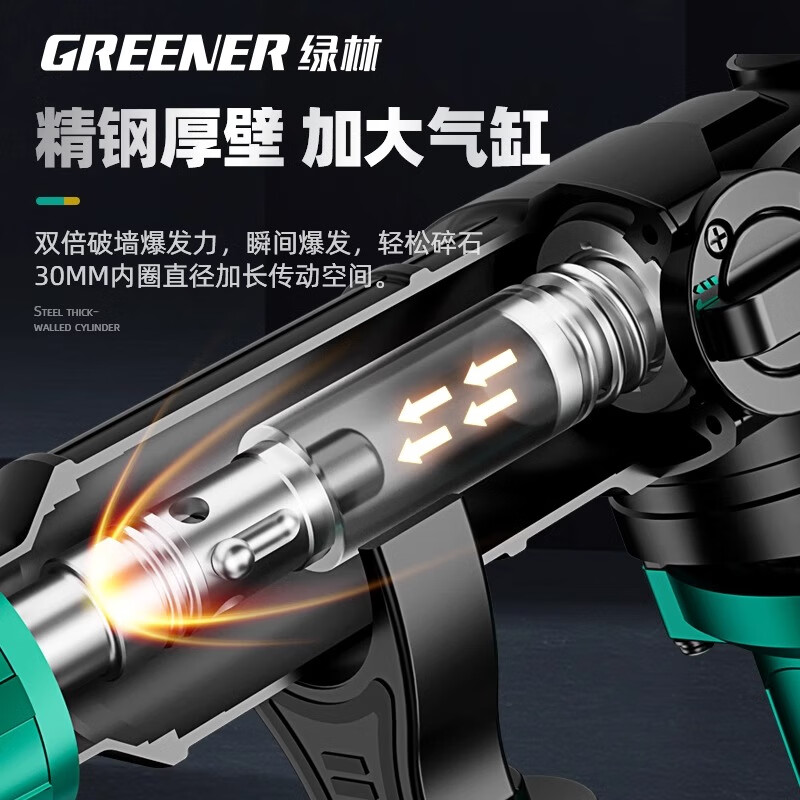 Greenland Electric Hammer Electric Pickaxe Impact Drill Two-in-One Electric Drill Industrial Grade 1180W High Power Concrete Household Wall Drilling
