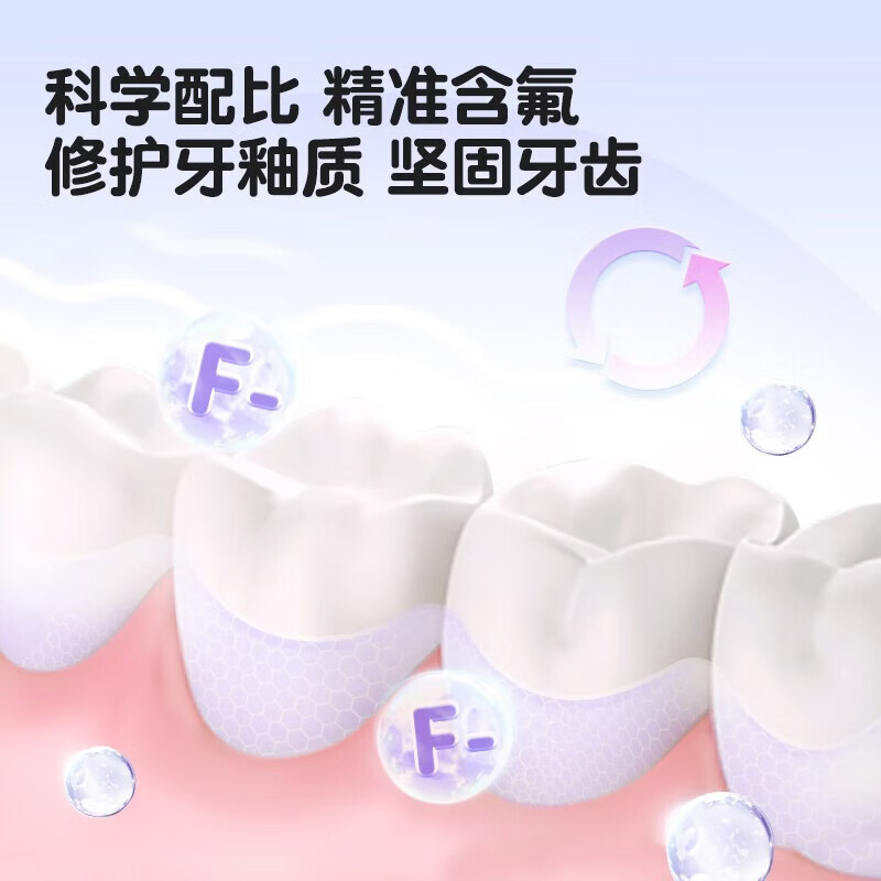 Shuke children's toothpaste 0-3-6-12 years old contains fluoride, protects gums, protects gums, and resists sugar. Genuine toothpaste for girls and boys during tooth changing period*1+foaming feeling 65g*1