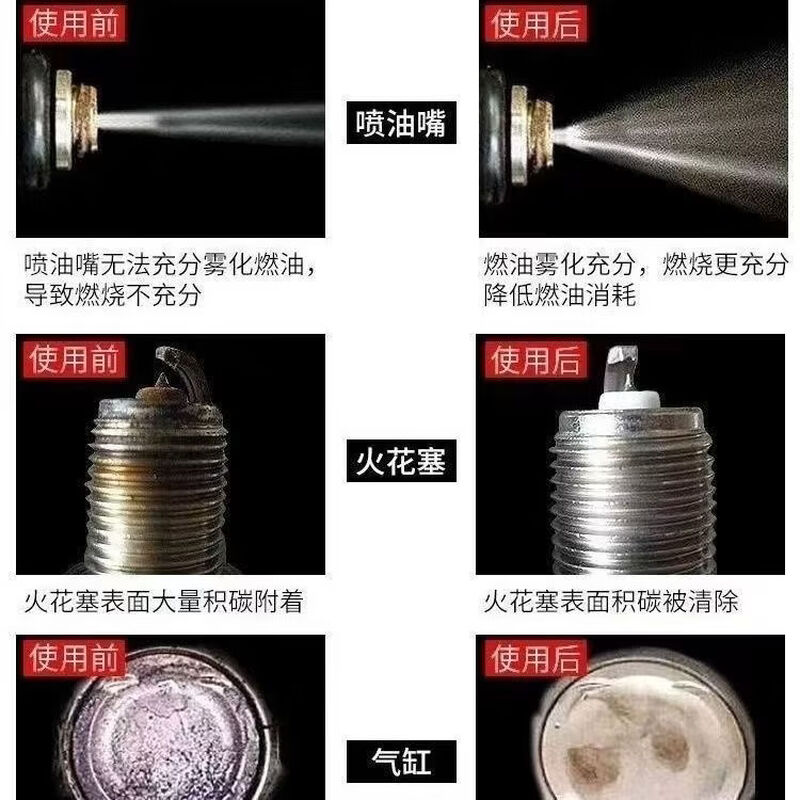 Exhaust gas cleaner cleaner carbon improves power and reduces exhaust gas, 5 boxes of 10 barrels, one barrel of 10 liters, 5 boxes of 10 barrels of 100L