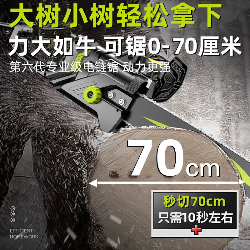 Shibaura electric saw wood cutting plug-in household small high-speed saw handheld portable electric chain saw 12 inches 1 chain 1 guide plate