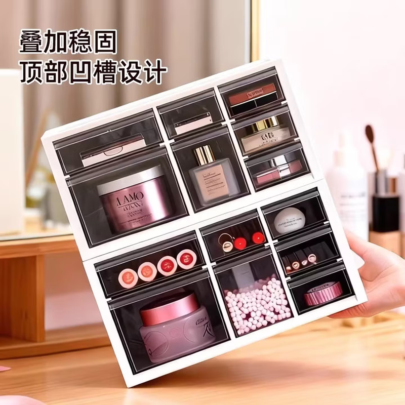 Alice Desktop Desk Stationery Jewelry Storage Box Drawer-type Miscellaneous Storage Desk Organizer Lego Storage Rack Five Layers