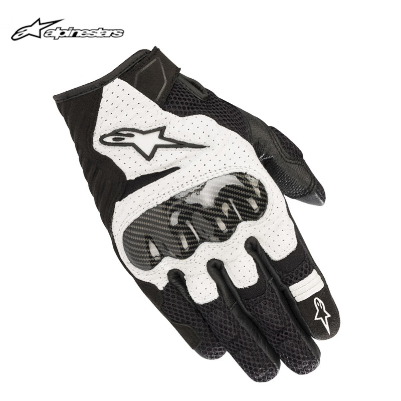 Alpinestars A-star motorcycle gloves spring, autumn and summer mesh breathable motorcycle riding gloves SMX-1 V2 black and red fluorescent color (Asian version) L