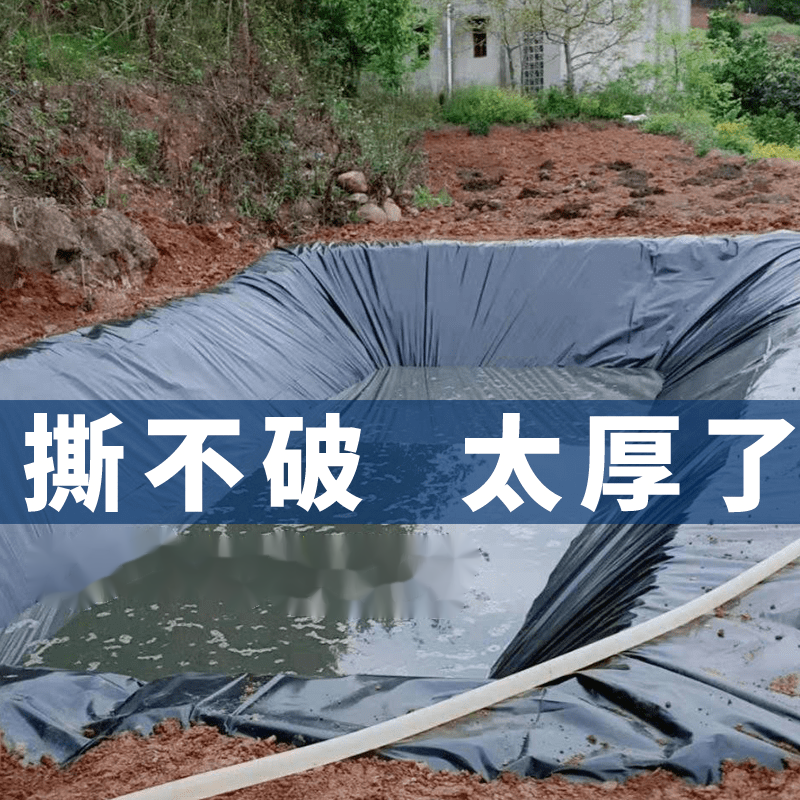 Mengfanchen pond fish pond special membrane tarpaulin storage tank oilcloth fish pond anti-seepage membrane aquaculture canvas geomembrane 6 meters wide 10 meters long = 60 square meters thickened one piece