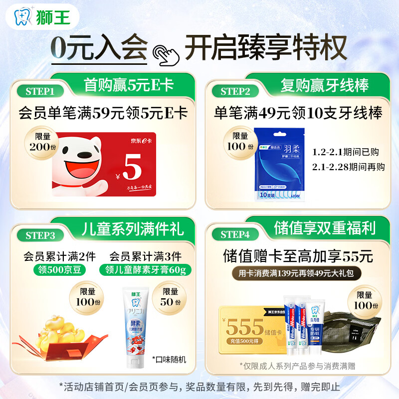 Lion's hottest selling Lion Fine Teeth Cleansing Feather Toothbrush*2