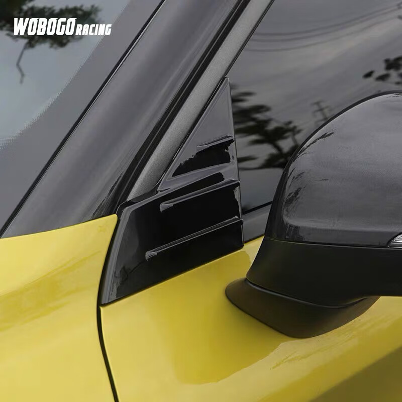 Litian is suitable for Lynk & Co 02/03/05/09 A-pillar spoiler decorative frame door protection frame triangle frame modification 02/03 spoiler (carbon fiber pattern)