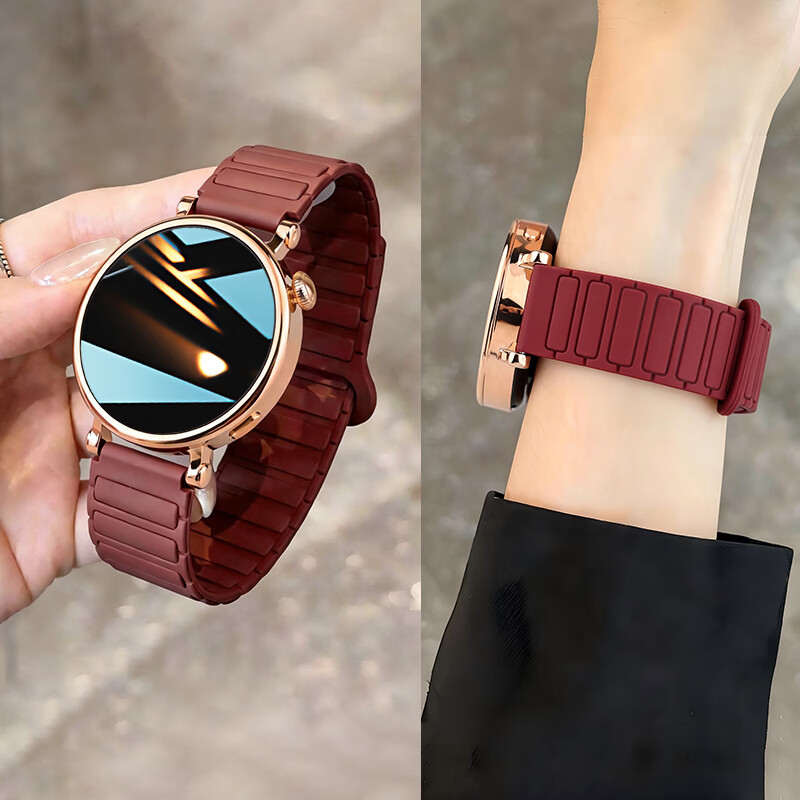 SAE smart watch for women with high appearance and compact 2026 new WeChat payment magnetic silicone NFC Bluetooth call multi-function sports watch suitable for Android ios mobile phones Main picture model Call * WeChat dual payment * NFC * Heart rate sleep monitoring multi-function