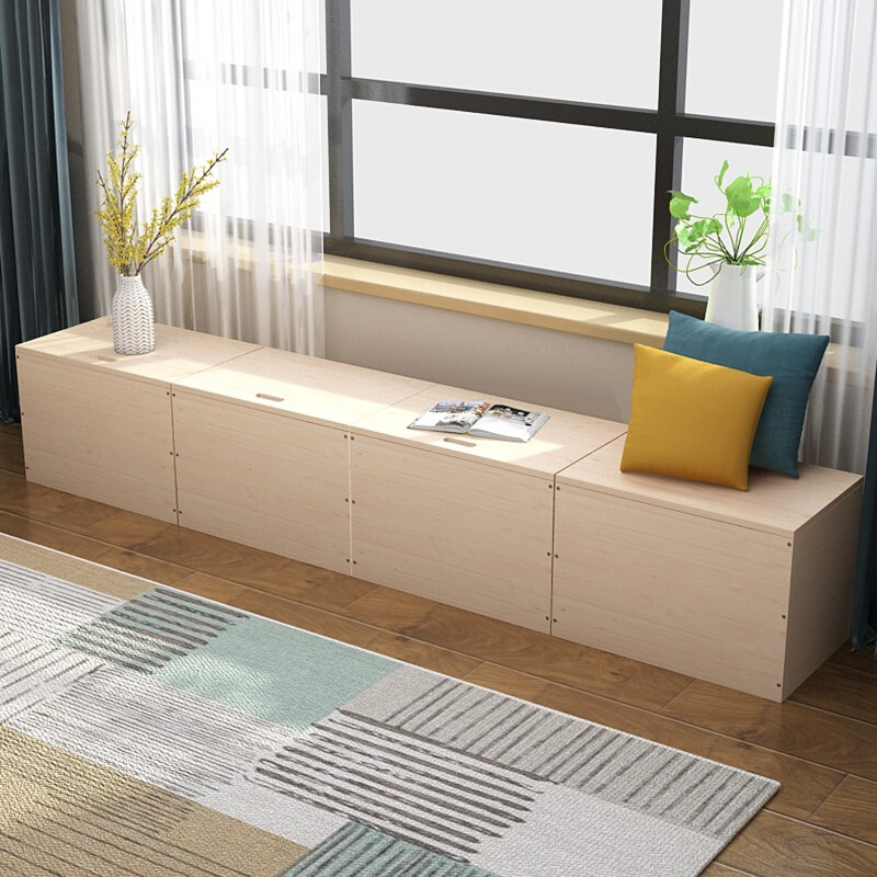 Xingxifei tatami bed combination customized without bedside solid wood multi-functional storage tatami storage cabinet combination bed free combination of tatami single cabinet 60*50*40cm single shot free of charge