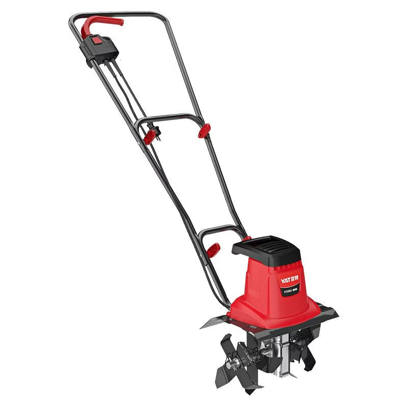 YAT 1400W small micro tiller rotary tiller new cultivator multi-functional micro tiller scarifier agricultural micro tiller 5602 plug-in model + 4 blades - plug-in model