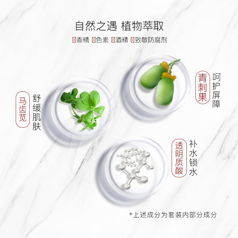 Winona Soothing Moisturizing Redness Repair Emulsion 2-piece Set Toner Lotion Skin Care Products Set New Year