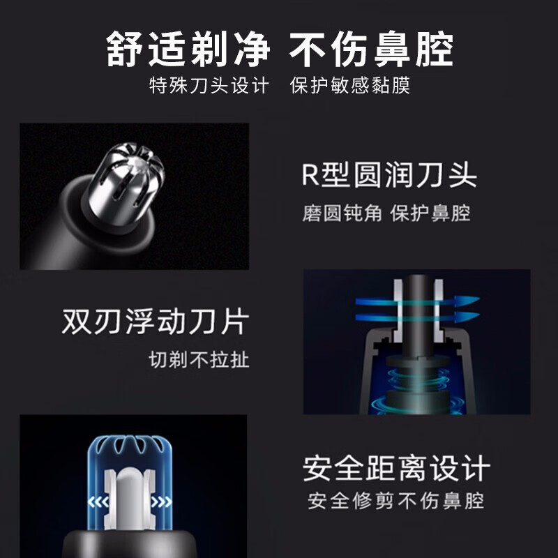 Superman (SID) men's special nose hair trimmer mini pen-shaped body is lightweight, compact, comfortable and does not hurt the nose. It is a holiday, birthday and graduation gift for your boyfriend.
