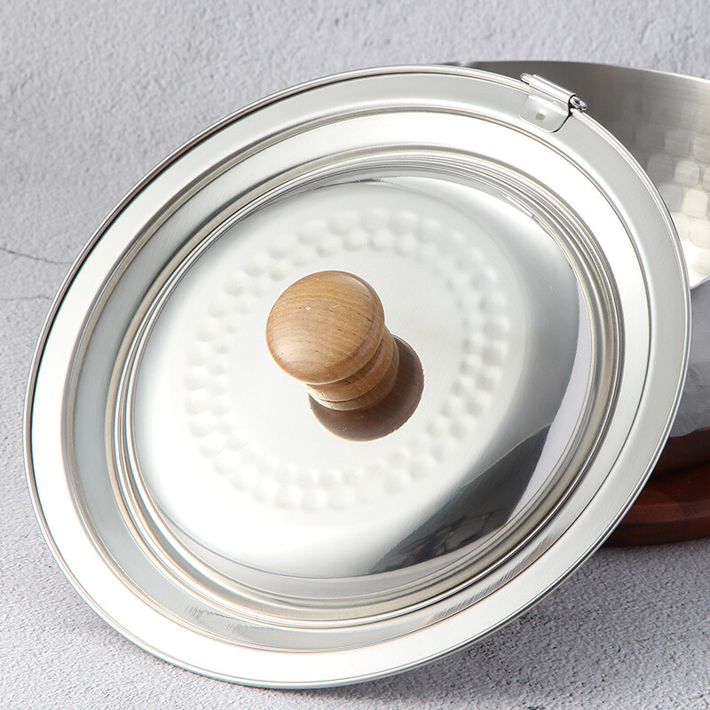 YOSHIKAWA Japan original imported Yoshikawa snow pan lid milk pot soup pot stainless steel lid 16-22cm dual use YH9499 snow pan dual use lid 20-22cm