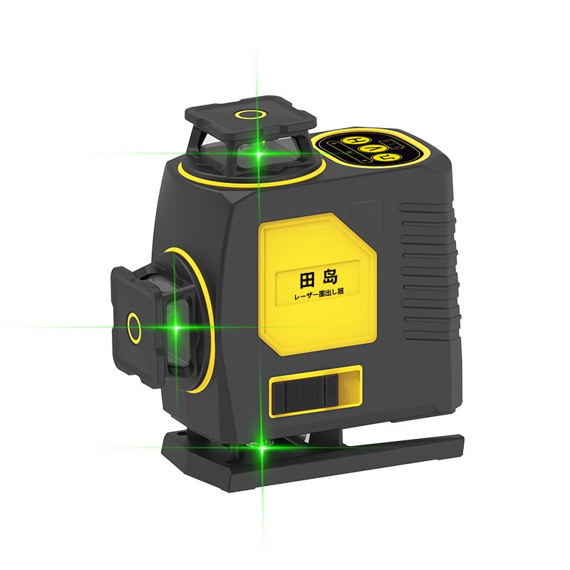 Tajima outdoor strong light level meter green light high-precision thin line 12 lines wall-mounted floor meter laser infrared level meter green light 12 lines