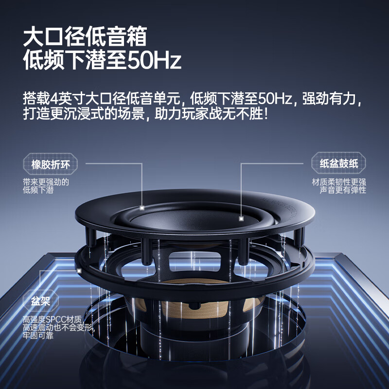 Edifier Halo Soundbar Max Computer Audio Bluetooth 5.4 Subwoofer Speaker E-Sports Desktop Long Wired Speaker Breaking the Boundary Black High-Fidelity Home Use