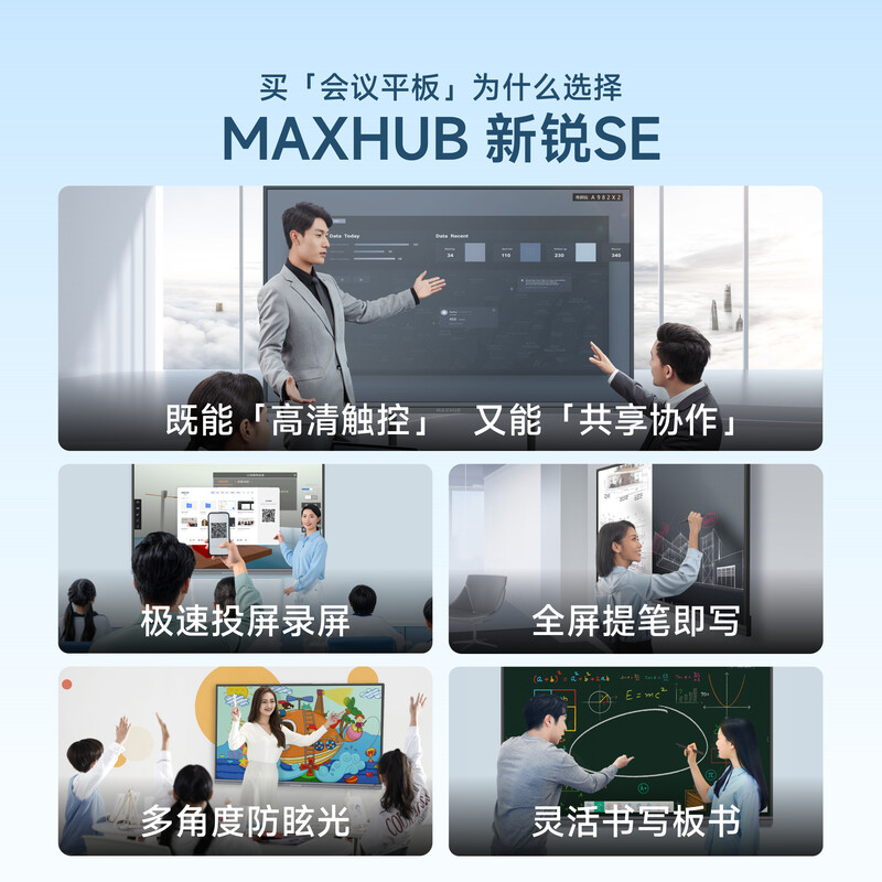 MAXHUB conference tablet all-in-one touch screen multimedia teaching all-in-one touch screen 65-inch video conferencing touch TV projection 4K electronic whiteboard cutting-edge model SG65CAB