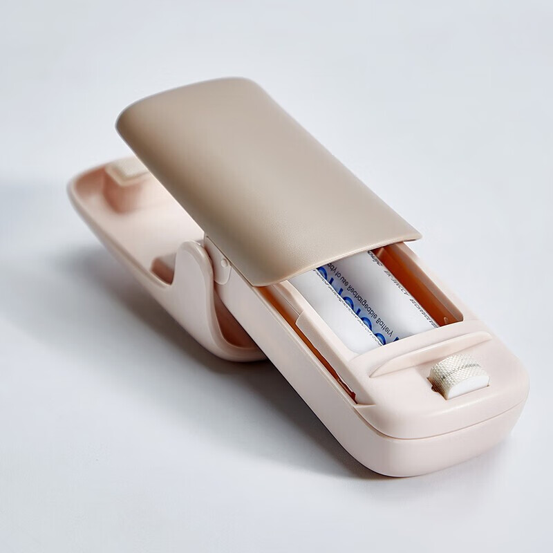 SUPOR sealing machine mini portable sealing clip household snack sealing machine tea bag sealer sealing machine plastic sealing machine hand pressure heat sealing machine snack sealing god battery style fog white practice bag + battery