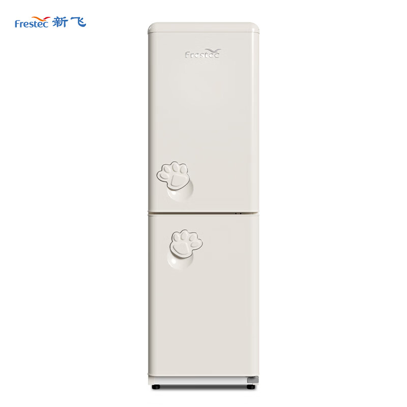 Xinfei (Frestec) 98 liter double door refrigerator small mini retro small refrigerator home dormitory rental refrigeration freezer refrigerator energy saving and electricity saving support trade-in 185 liter double door retro beige + partition + energy saving and low noise