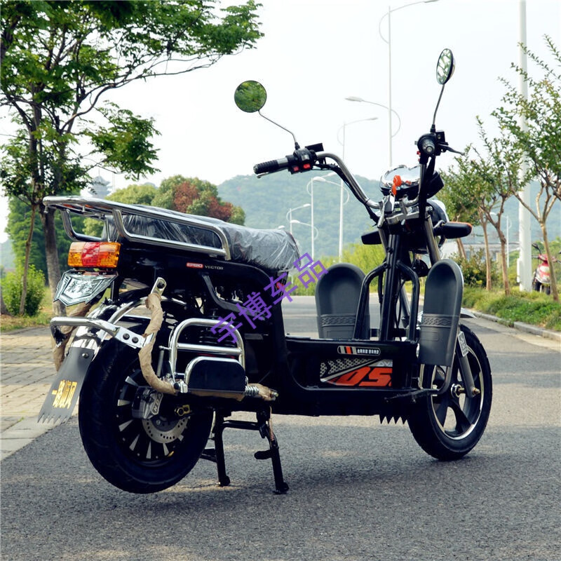 New electric car 72V Hercules passenger battery car heavy-duty electric car long-distance running electric motorcycle climbing version 2000W 72V35A Tianneng black gold 85 kilometers