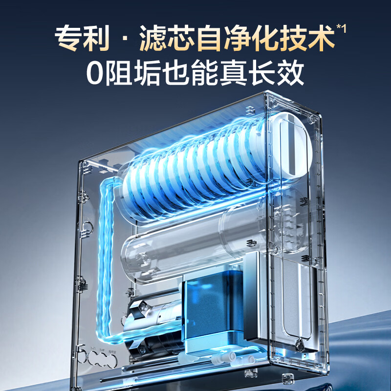 Haier Fresh Water Self-Purifying Water Purifier P5 Antibacterial Guard 0 Scale Inhibition 0 Attenuation 1400G Reverse Osmosis Pure Water Washing Membrane True 6 Years Long-lasting Jingdong Self-operated Smart Leading UV Antibacterial