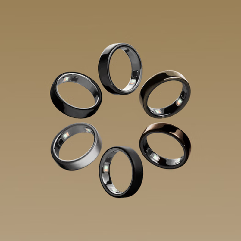 OURARing 5 smart ring, the same style as Wang Hong, smart wearable black technology, sleep and health birthday gift, bright silver 11 parts in stock, please contact customer service before placing an order