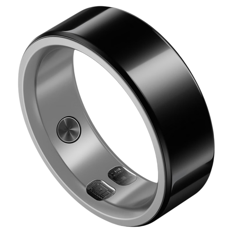 DidoRing L1S smart ring, subsidy reduced by 15%, micro-earthquake early warning, remote interactive sleep monitoring, heart rate and blood oxygen, ultra-long life, waterproof, ceramic black, size 9