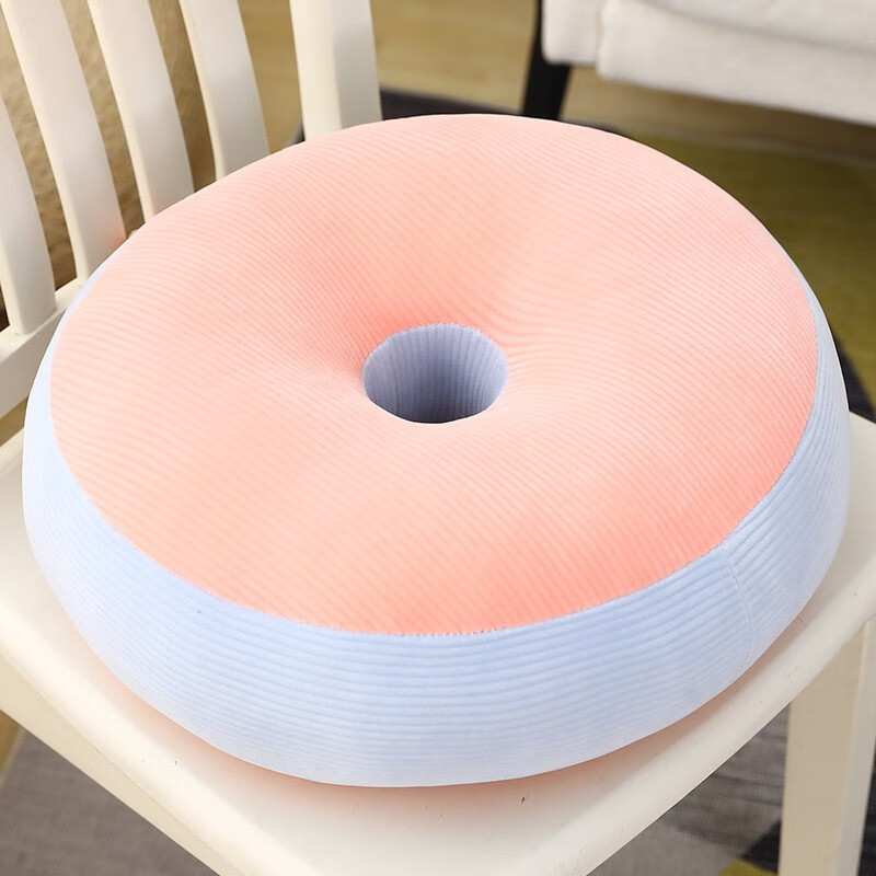 Packers tatami Japanese futon cushion household floor chair cushion lazy bedroom floor round cushion bay window cushion Macaron blue and yellow 40CM
