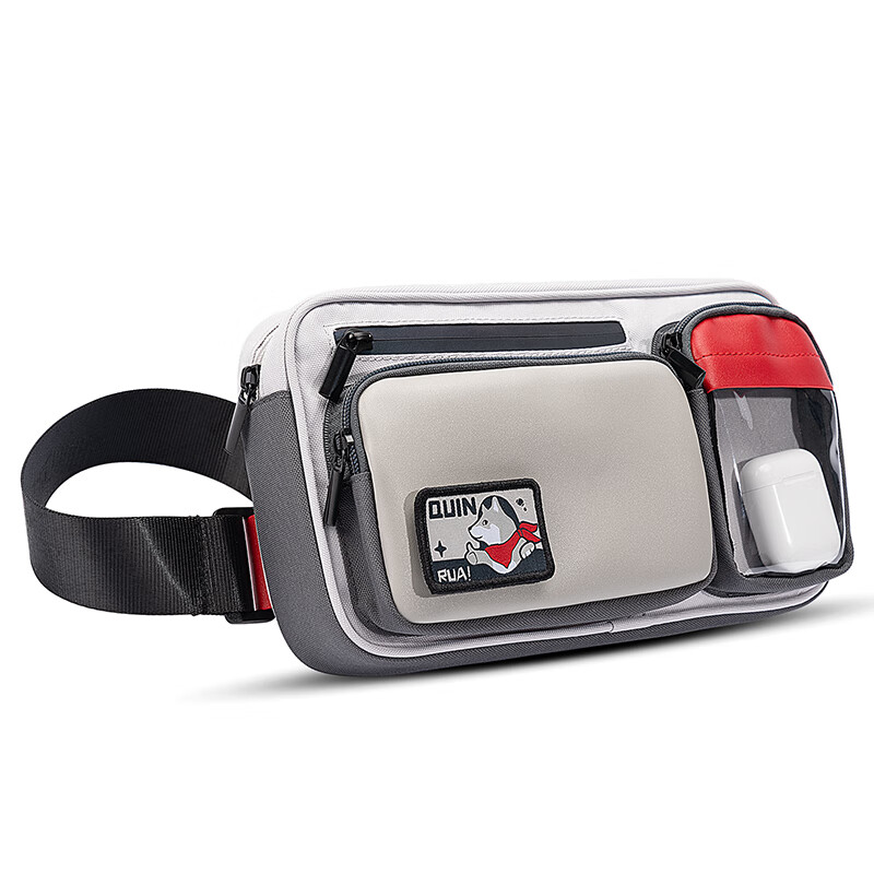 Jixiang Switch2 storage bag complete set large-capacity crossbody bag NS/OLED game console simple gray contrast bag can hold charger QUIN joint shoulder protection bag