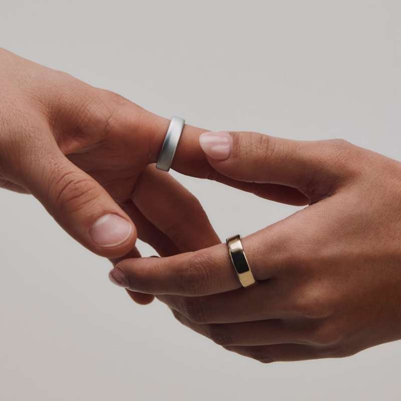OURARing 5 smart ring, the same style as Wang Hong, smart wearable black technology, sleep and health birthday gift, bright silver 11 parts in stock, please contact customer service before placing an order
