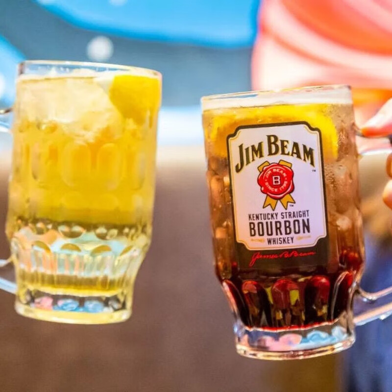 Suntory Jinbei Whiskey Glass White Zhanbian Hi Stick Cup Bar KTV Special Cup Can LOGOWQQ Jinbei Spot 380ml 4 pieces