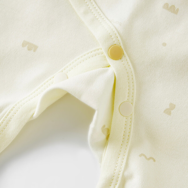 Tongtai (TONGTAI) baby jumpsuit spring and autumn pure cotton newborn clothes newborn baby butterfly clothing romper orange 66cm