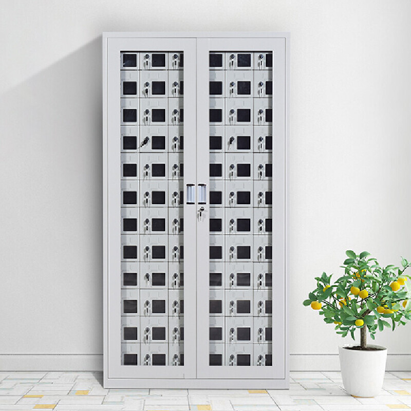 Muyun mobile phone storage cabinet with iron door and glass door factory company school shopping mall mobile phone storage cabinet electronic equipment safe 20 doors plus lower range (door-to-door delivery) 84 doors