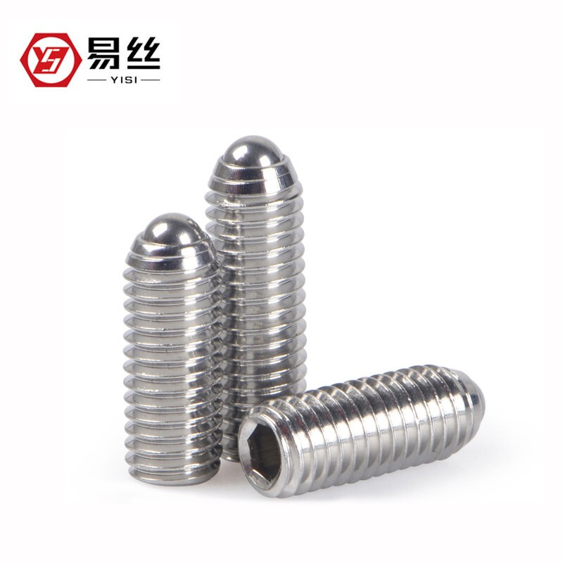 Easy 304 stainless steel wave ball positioning screw wave ball steel ball tight spring ball head plunger M3M4M5M6M12 M10*20
