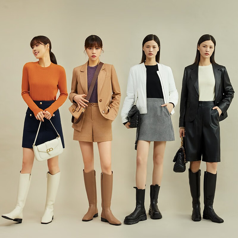 Deep Breathe DEEP BREATH Women's Round Neck Knitted Bottoming Pure Cashmere Sweater Women A300341 Olive Green M (3)