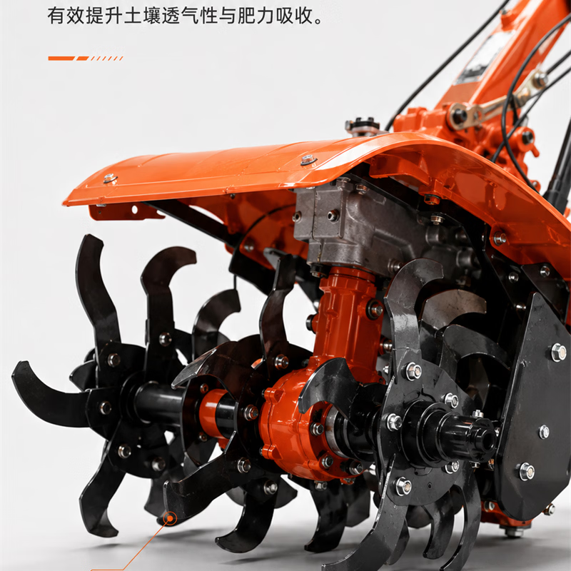 Wulang Machinery micro tillage machine small household rotary tillage machine multifunctional 170 gasoline 173 diesel tillage machine plowing and loosening soil trenching machine