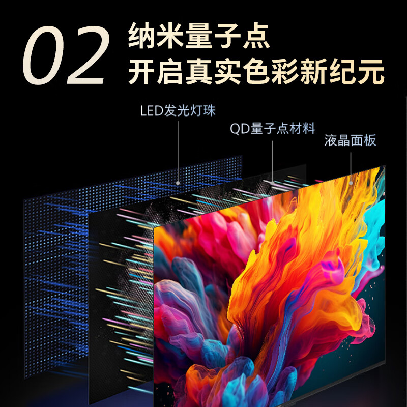 Philips (PHILIPS) 65-inch MiniLED gaming TV QLED quantum dot dimmable eye protection 3+64G smart tablet 65PML8799/T3 first-level energy efficiency