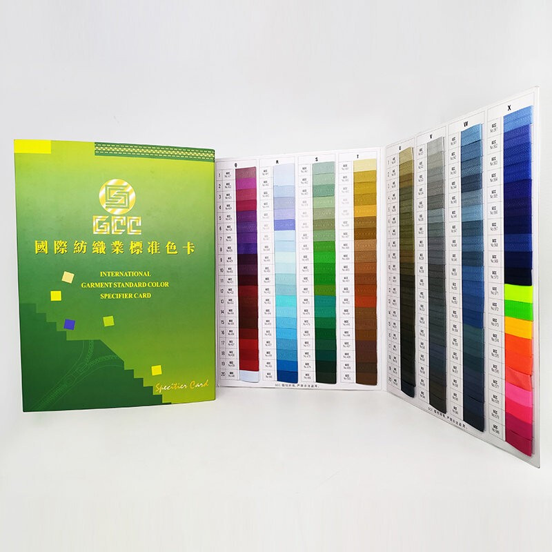 GCC Color Card International Textile Industry Standard Color Card National Standard Zipper Color Card Textile Color Standard 480 Colors G101-G580 Zipper Association International Textile Industry Standard Color Card GCC Color Card 480 Color Sample Card Printing and Dyeing Fabrics Clothing Fabric Accessories Color Standard Zipper Color Display Book