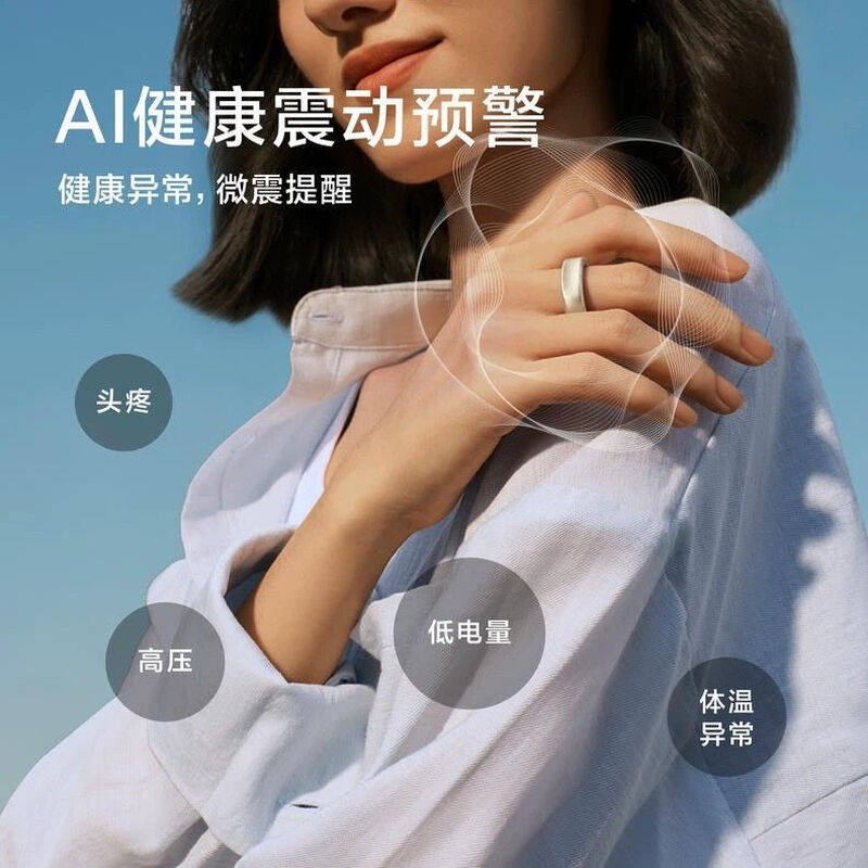 SHIN RI CHONGngConnGen3 Smart Ring Blood Pressure Assessment Sleep Monitoring Smart Ring Heart Rate Blood Oxygen 14 Days Battery Life Future Silver No. 13 22.90mm