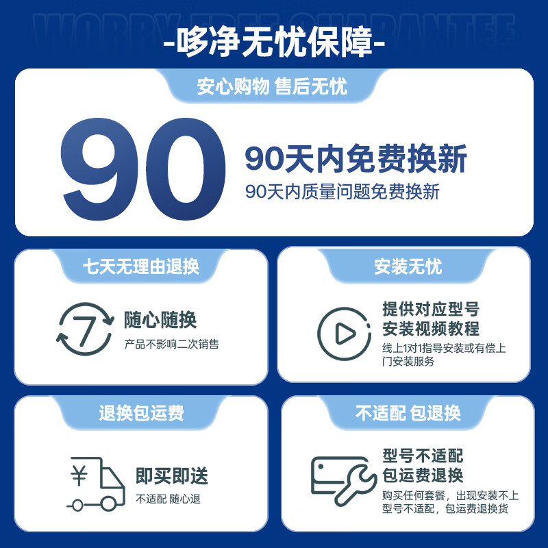 Duojing is suitable for Midea water purifier filter element Best Baize series Kirin Pengpai Galaxy Aurora series PCB composite RO reverse osmosis complete set of filter element PCB+RO1000G Baize/Pengpai/Hualing/Galaxy