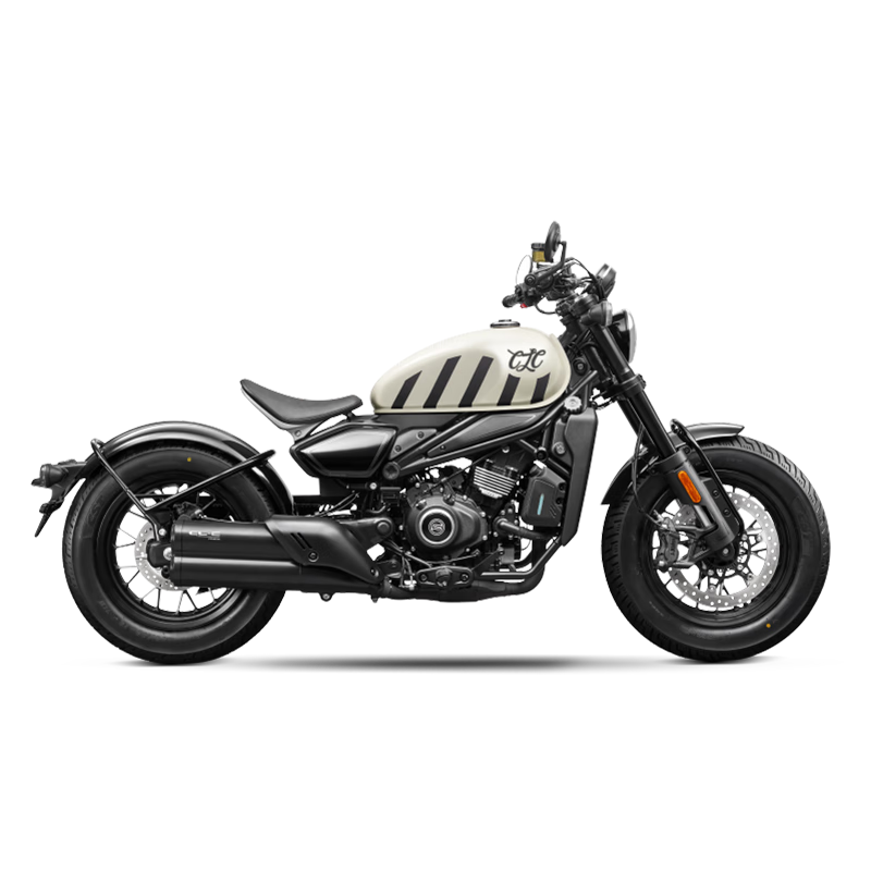 CFMOTO Chunfeng 450CL C single-seat version 2024 motorcycle retro car store pick-up coconut milk white (full model)