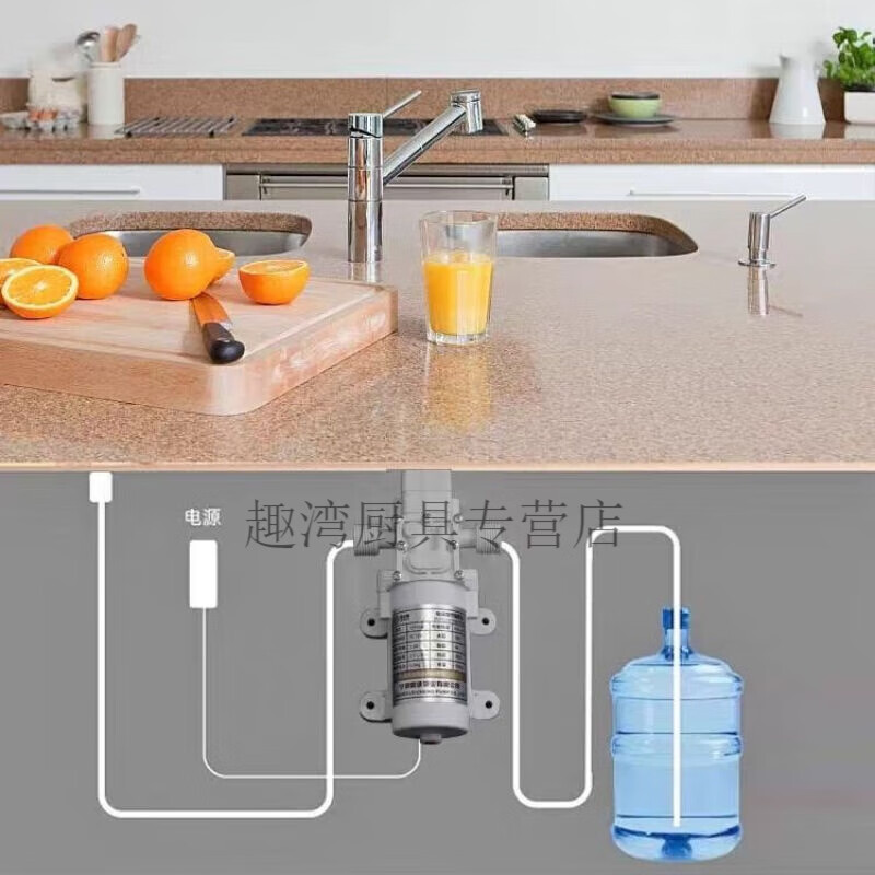 Diaohuang pipeline machine self-priming pump food grade electric small wine pumping ice machine water bottled water refrigerator fully automatic water pumping 15w+5m 12*8 silicone water pipe package