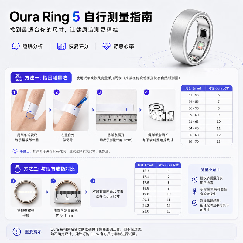 OURARing 5 Wang Hong's same style smart ring sleep monitoring health tracking heart rate temperature exercise recovery ring oura ring rose gold 6
