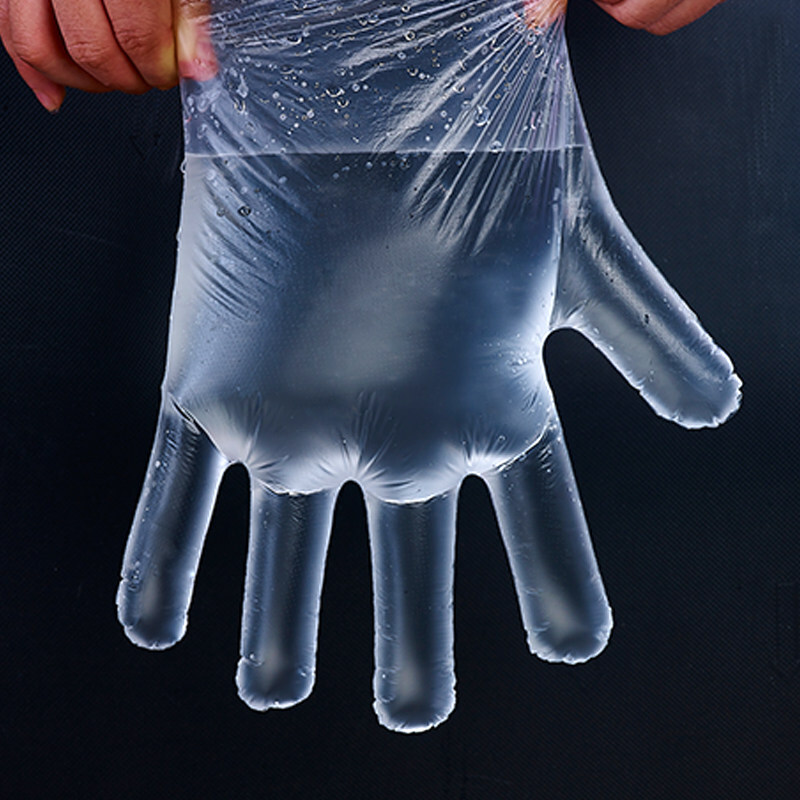 Camellia disposable gloves food hygiene transparent removable gloves 100 pieces, 300 pieces, 3 packs in total