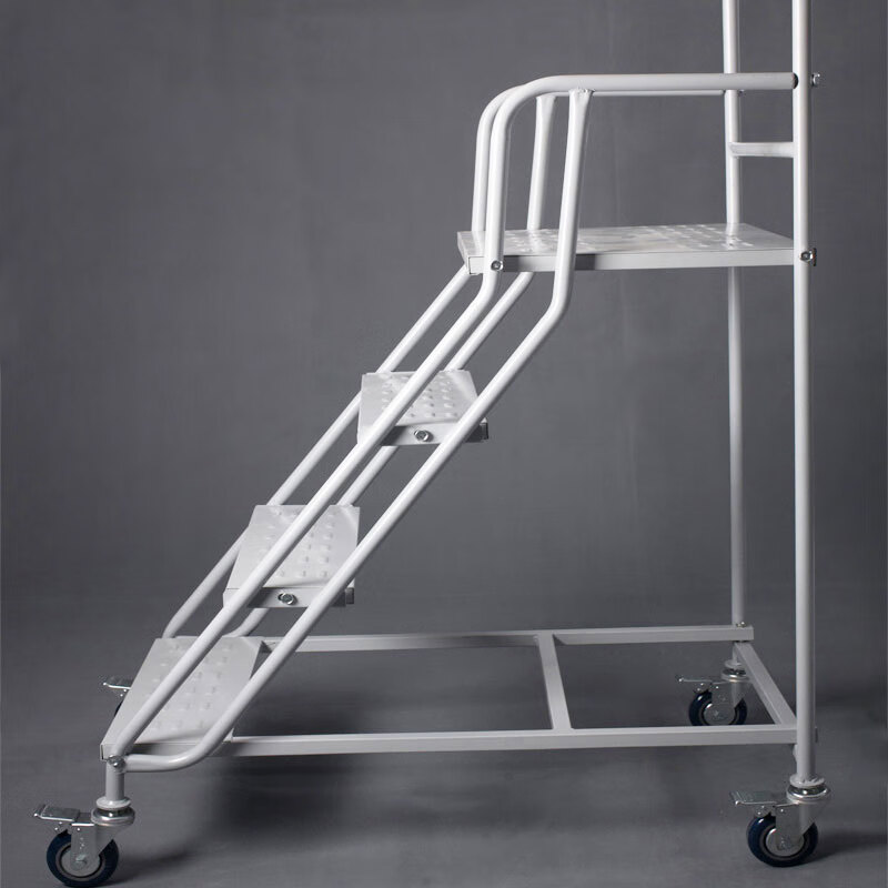 Bingyu BYaf-47 Aerial Vehicle Aerial Ladder Warehouse Supermarket Mobile Platform Ladder Pickup Ladder 1 meter four-step ladder can be customized