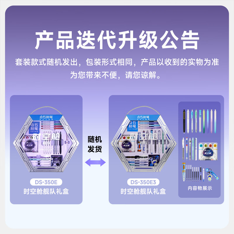 Midas pen-making gift for the beginning of school, time capsule fleet stationery gift box 32-piece set, student exam reward exquisite gift box, high-looking junior and high school boy birthday gift for the beginning of school